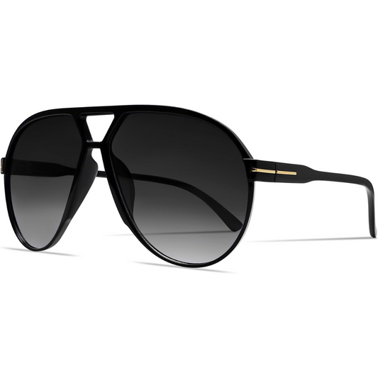 Women's Retro Oversized Aviator Clear Lens Glasses