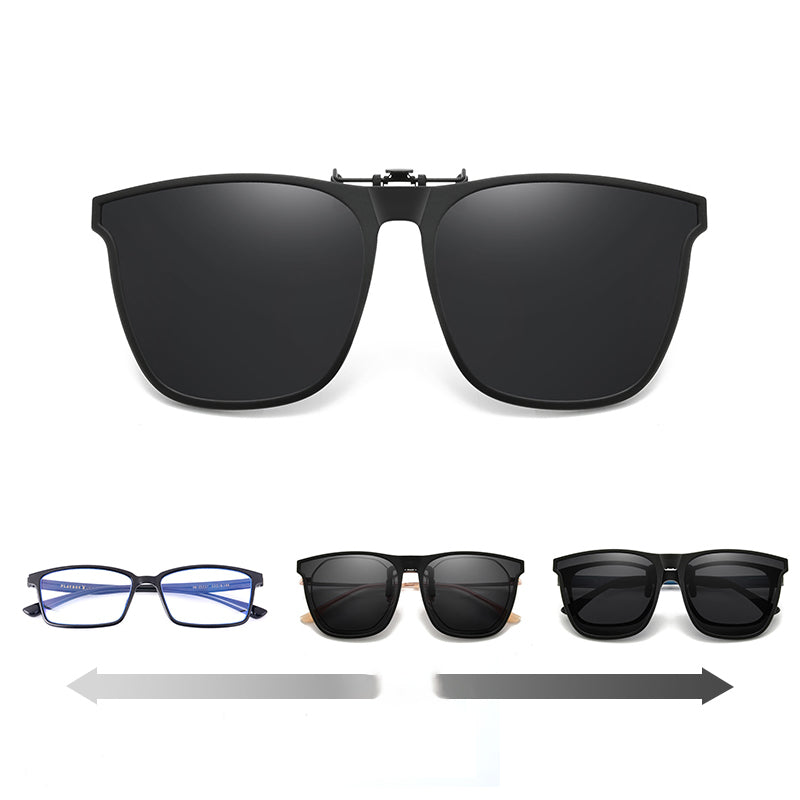 Clip-On Sunglasses Lens Attachment