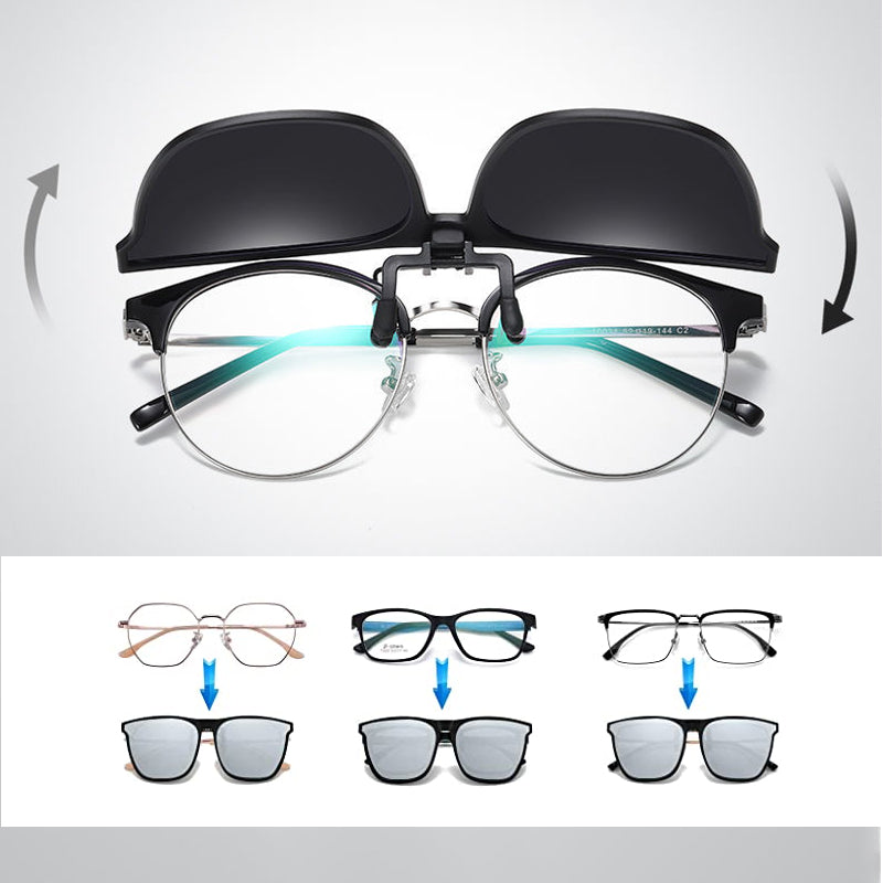 Clip-On Sunglasses Lens Attachment