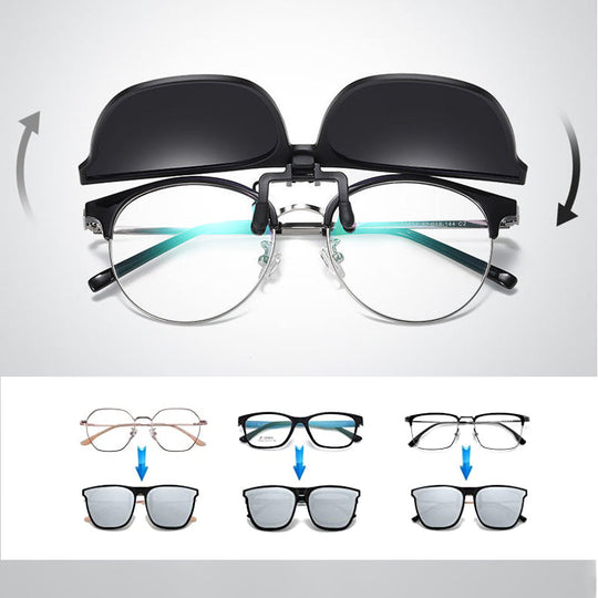 Clip-On Sunglasses Lens Attachment
