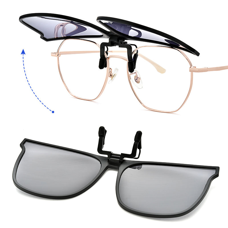 Clip-On Sunglasses Lens Attachment