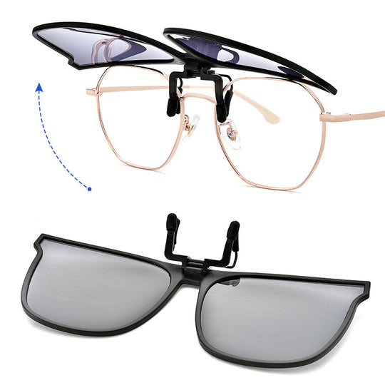 Clip-On Sunglasses Lens Attachment