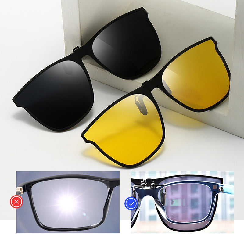 Clip-On Sunglasses Lens Attachment