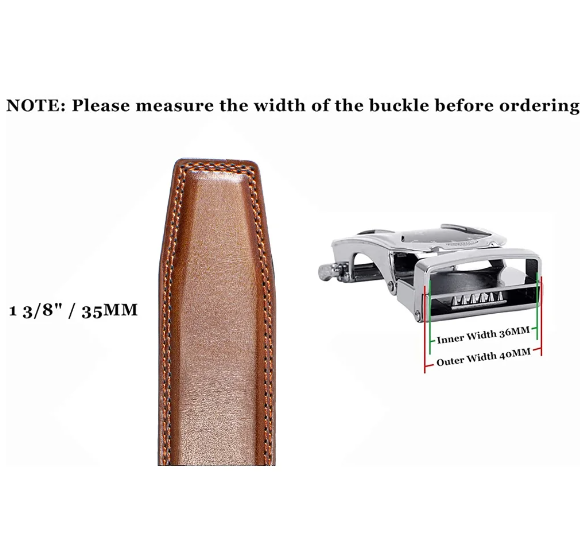Men's Black Ratchet Belt with Carbon Fibre Pattern Auto Buckle