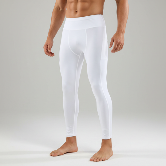 Men's High Waist Compression Leggings Slim Fit