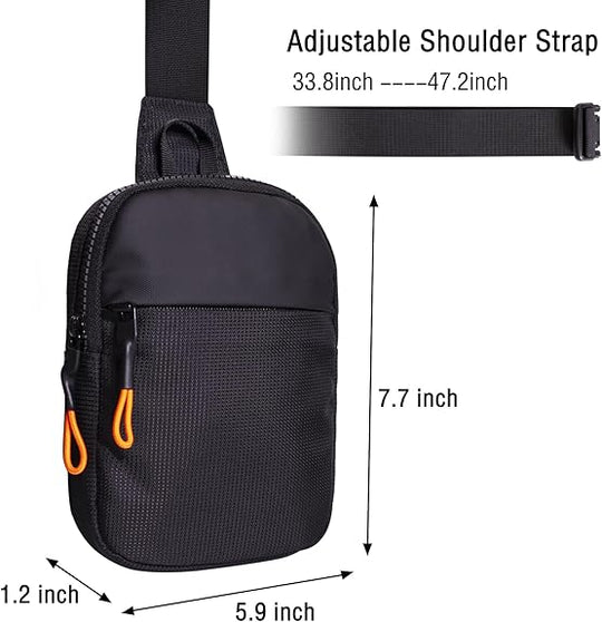 Men's Mini Sling Bag Crossbody with Adjustable Strap