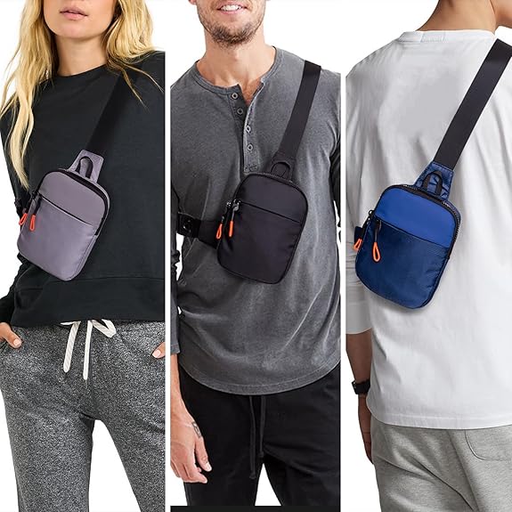 Men's Mini Sling Bag Crossbody with Adjustable Strap