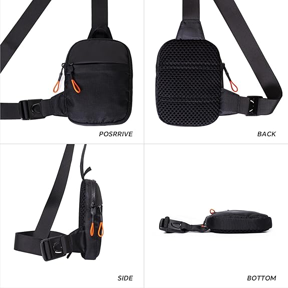 Men's Mini Sling Bag Crossbody with Adjustable Strap