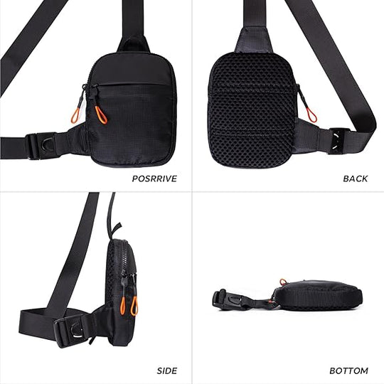 Men's Mini Sling Bag Crossbody with Adjustable Strap