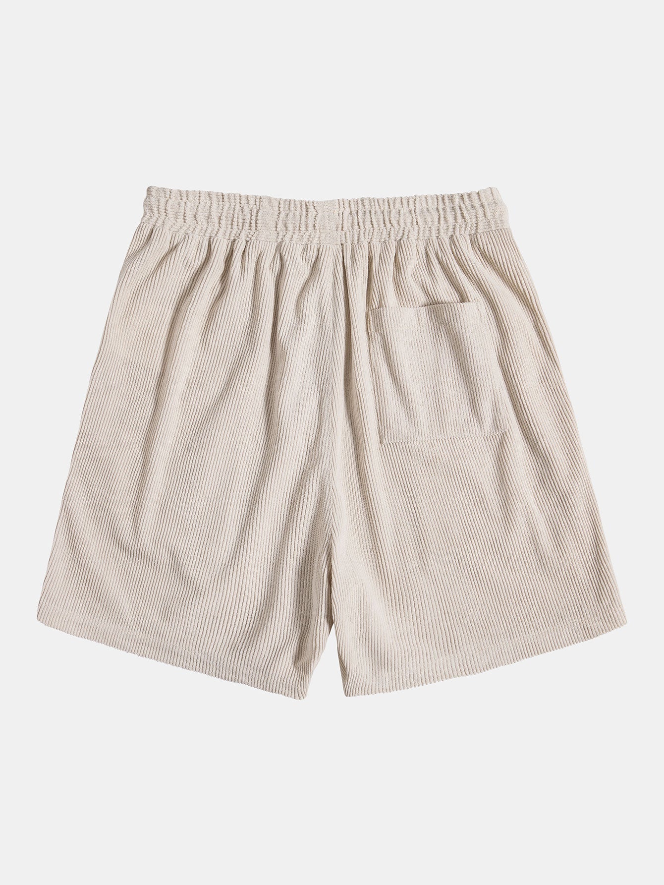 Men's Short Sleeve Button Up Shirt Shorts Set Textured Drawstring