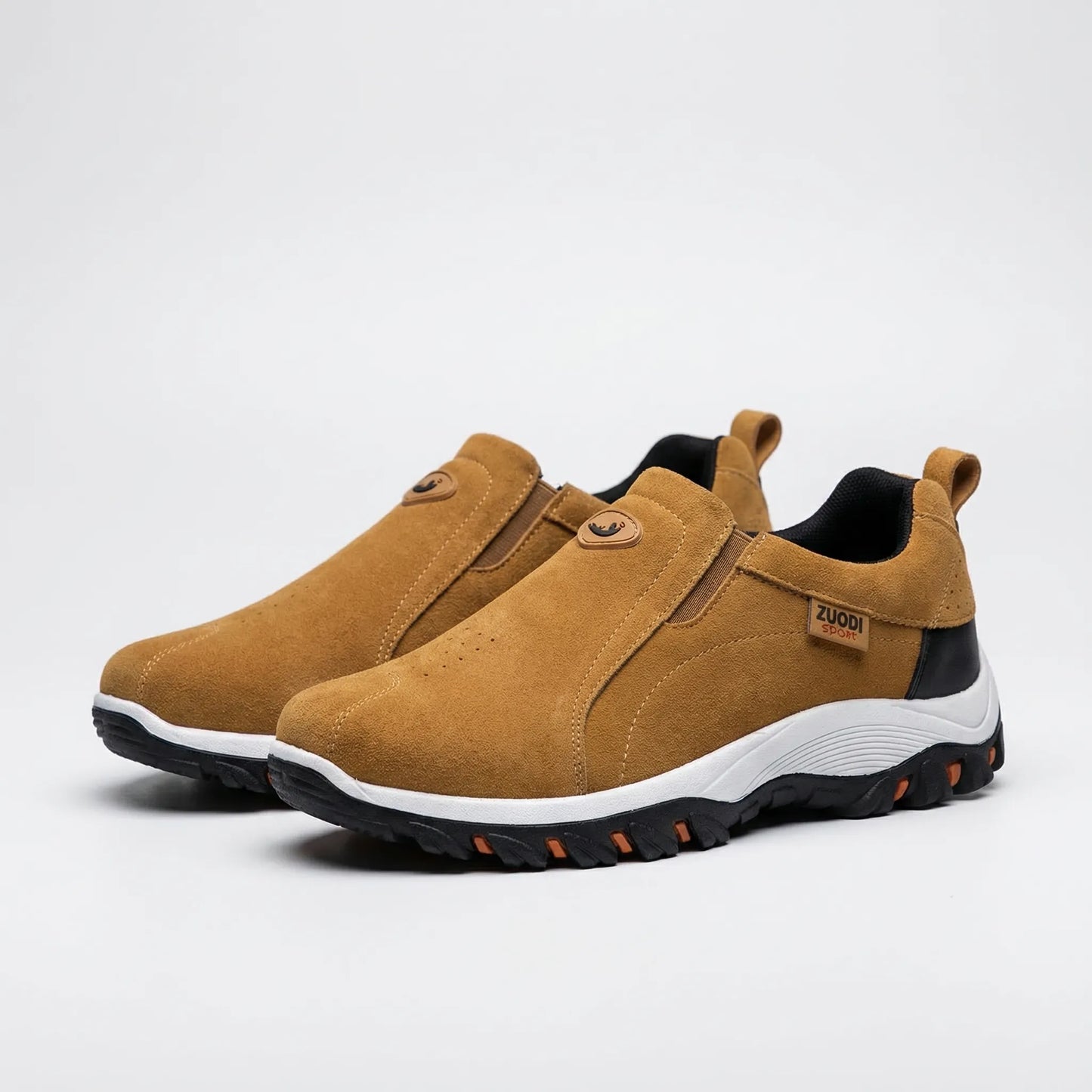 Men's Slip-On Hiking Shoes Casual Walking Sneakers