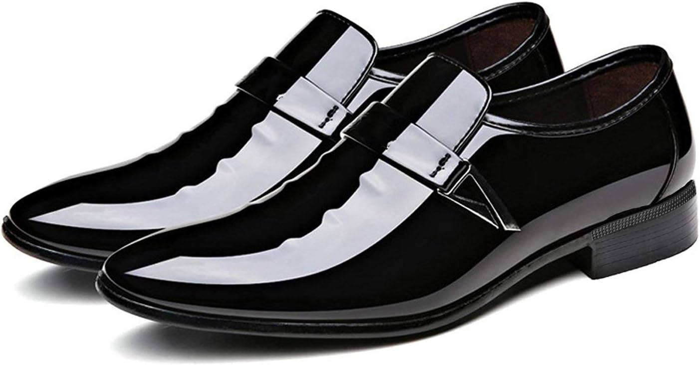 Men's White Dress Loafers Slip-On Formal Shoes