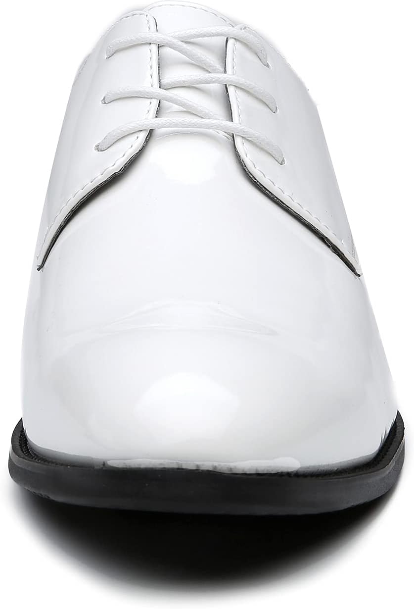 Men's White Dress Loafers Slip-On Formal Shoes