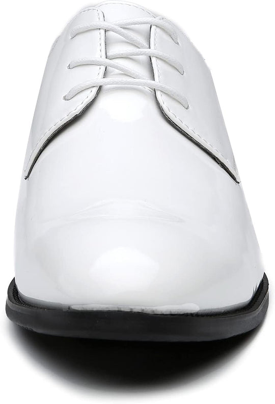 Men's White Dress Loafers Slip-On Formal Shoes