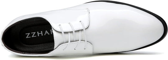 Men's White Dress Loafers Slip-On Formal Shoes