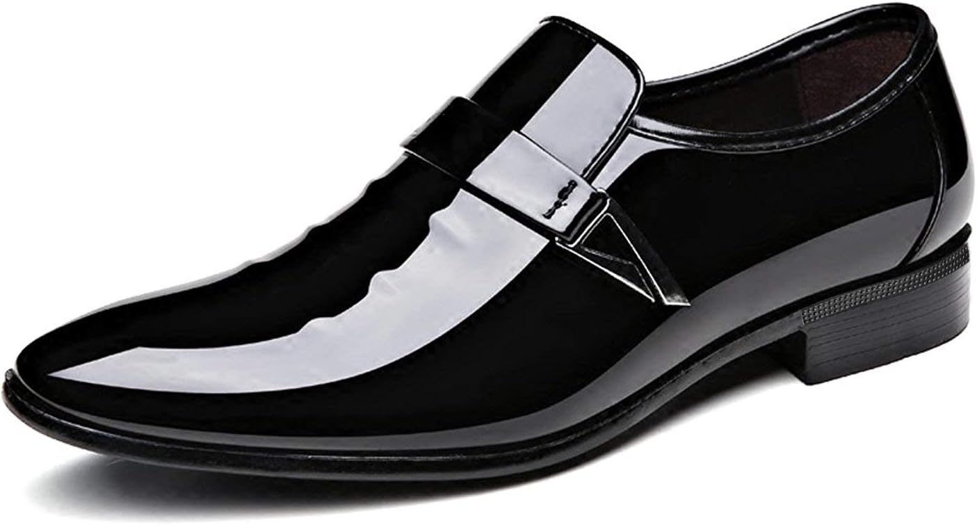 Men's White Dress Loafers Slip-On Formal Shoes