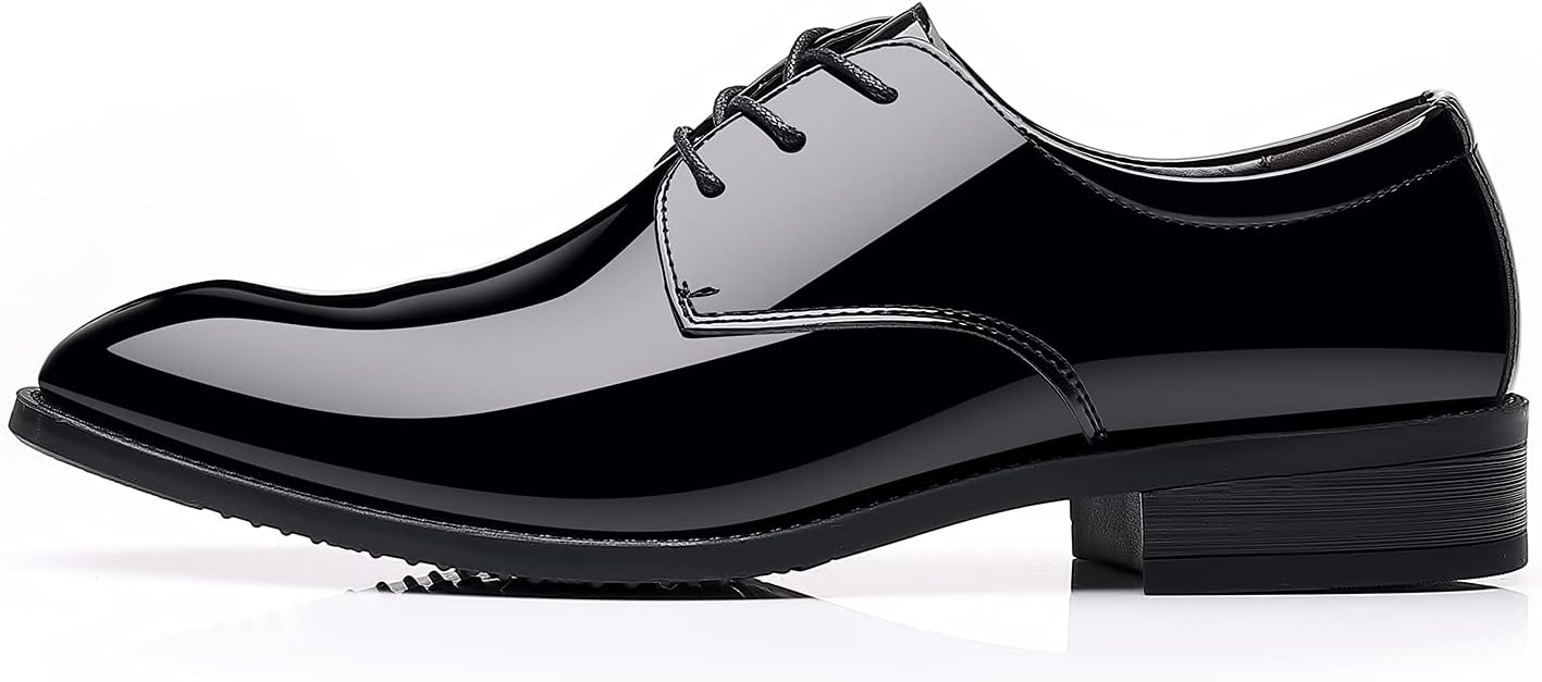 Men's White Dress Loafers Slip-On Formal Shoes