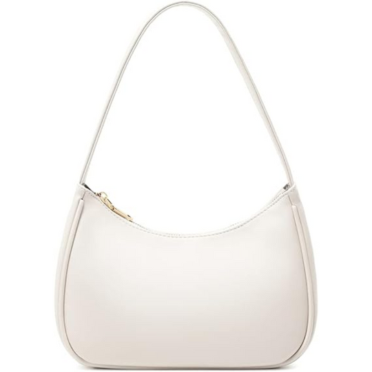 Women's Black Hobo Shoulder Bag with Gold Zip