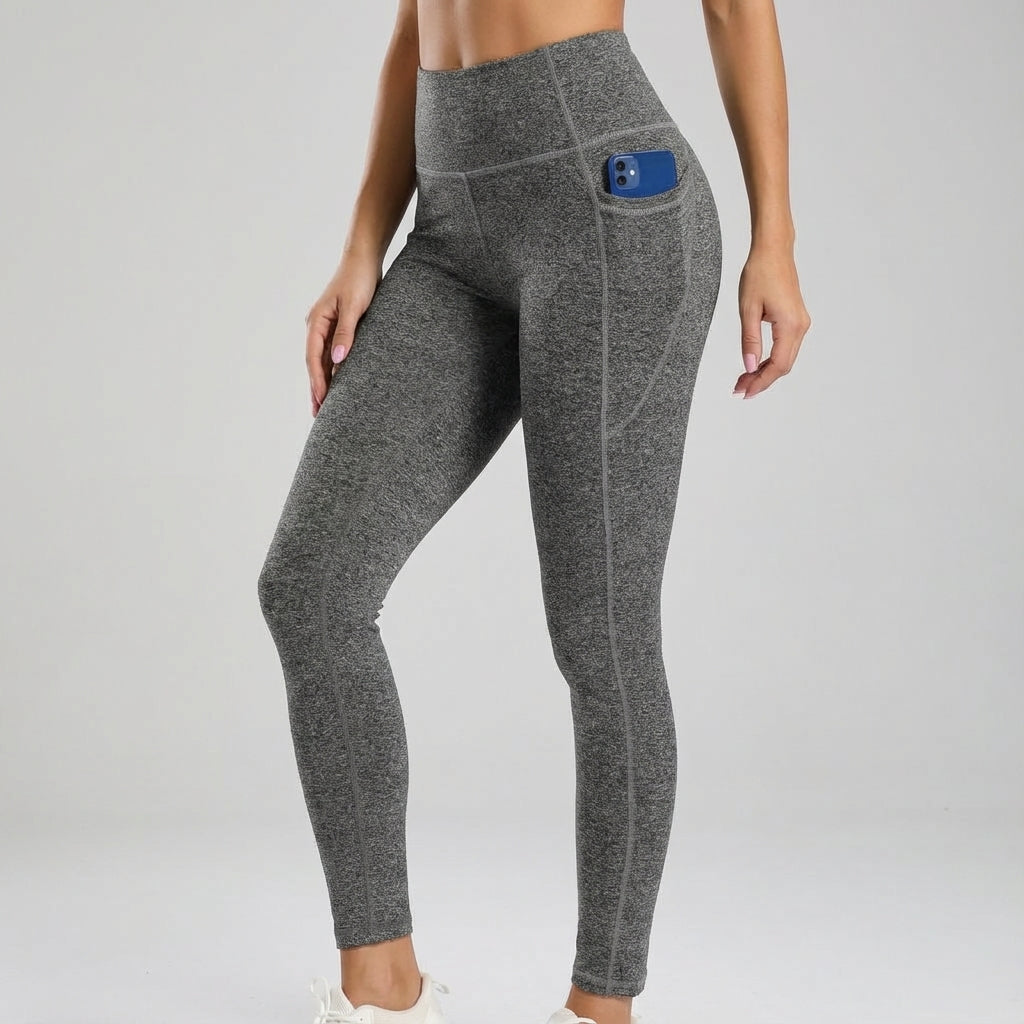 Women's High Waist Yoga Leggings with Phone Pocket