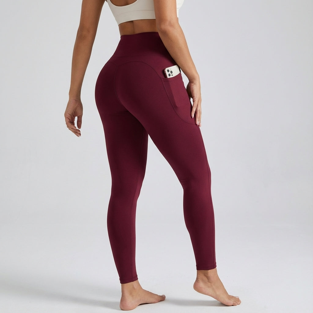 Women's High Waist Yoga Leggings with Phone Pocket