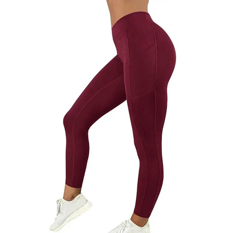 Women's High Waist Yoga Leggings with Pockets
