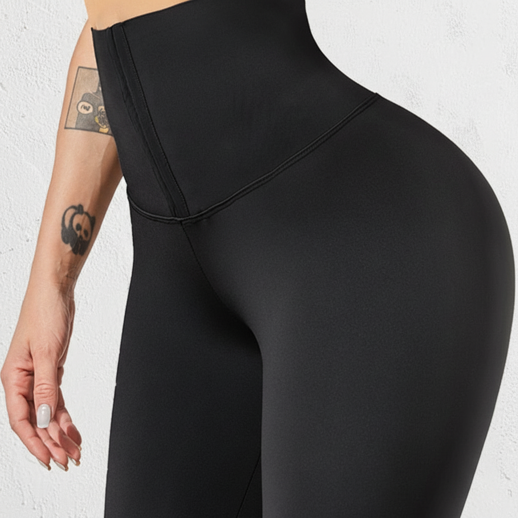 Women's High Waisted Compression Leggings with Waist Trainer