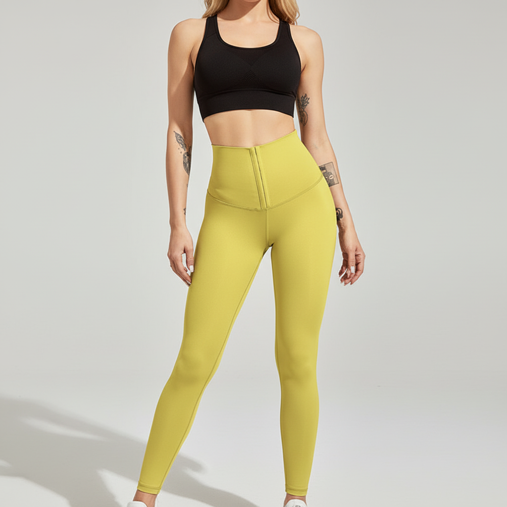 Women's High Waisted Compression Leggings with Waist Trainer