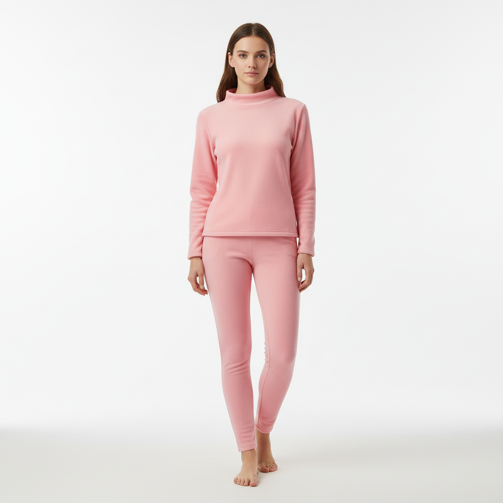 Women's Mock Neck Sweatshirt Slim Straight Pants Set Long Sleeve