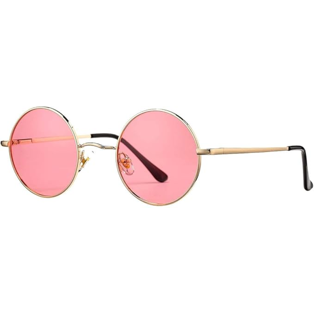 Women's Retro Small Round Metal Frame Sunglasses