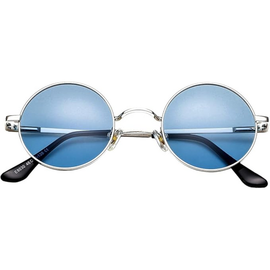 Women's Retro Small Round Metal Frame Sunglasses