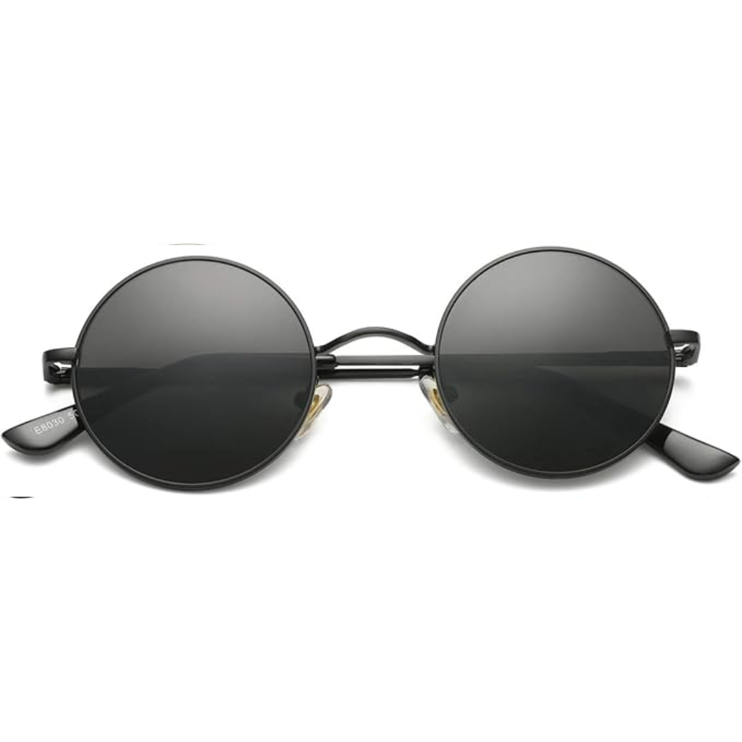 Women's Retro Small Round Metal Frame Sunglasses