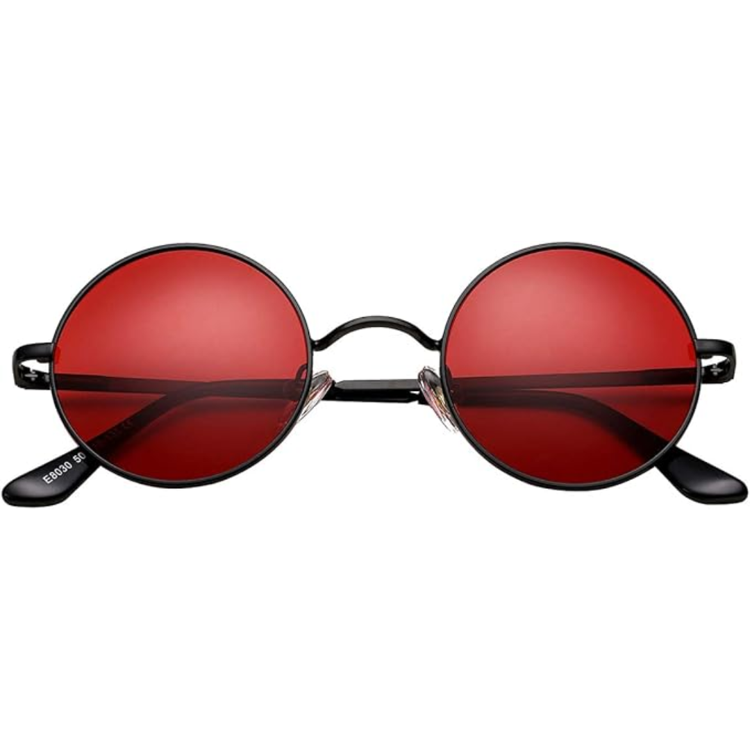 Women's Retro Small Round Metal Frame Sunglasses