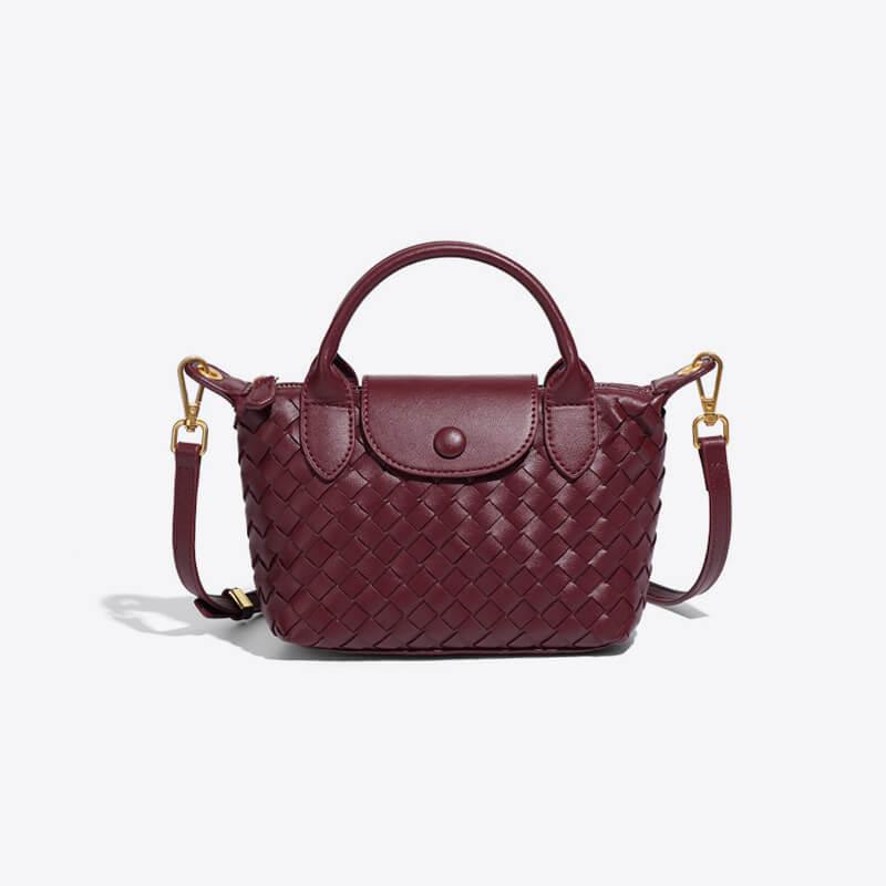 Women's Woven Mini Crossbody Bag with Top Handle