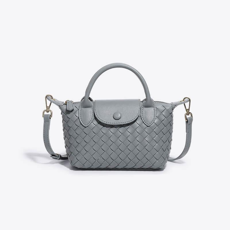 Women's Woven Mini Crossbody Bag with Top Handle