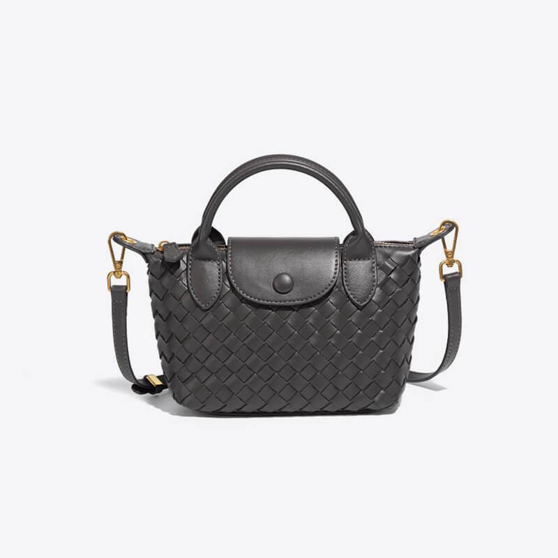 Women's Woven Mini Crossbody Bag with Top Handle