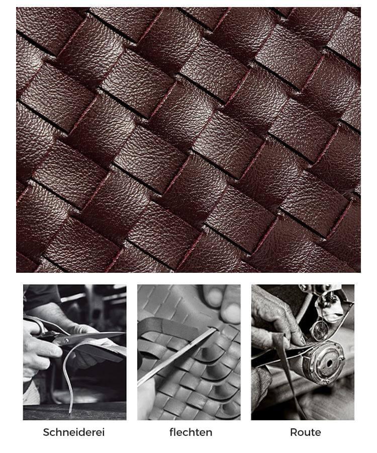 Women's Woven Mini Crossbody Bag with Top Handle