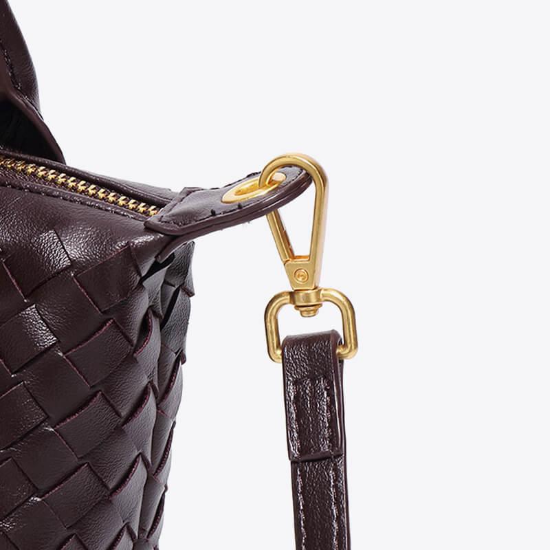 Women's Woven Mini Crossbody Bag with Top Handle