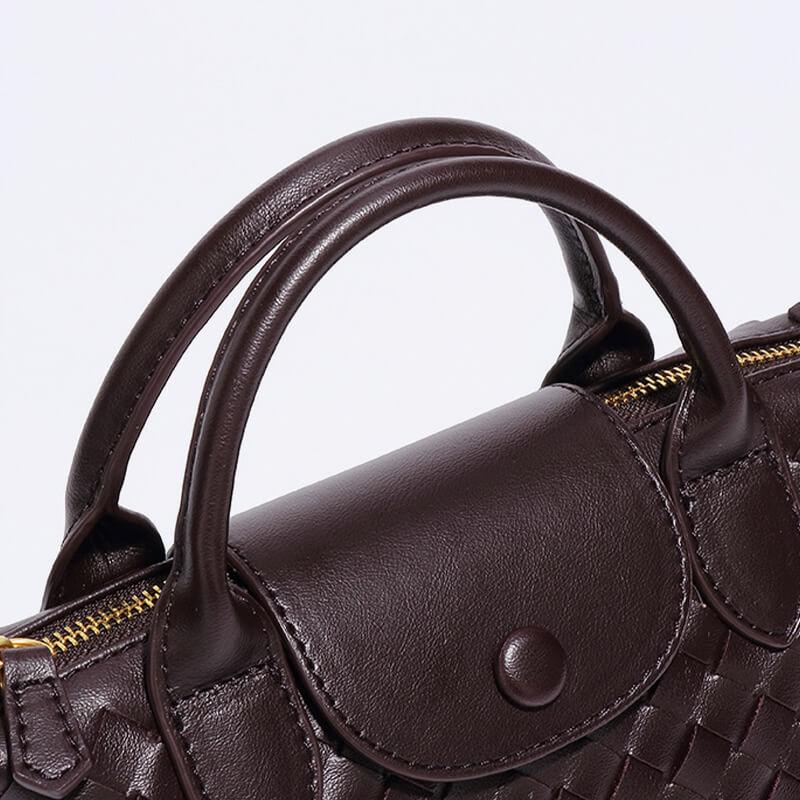 Women's Woven Mini Crossbody Bag with Top Handle