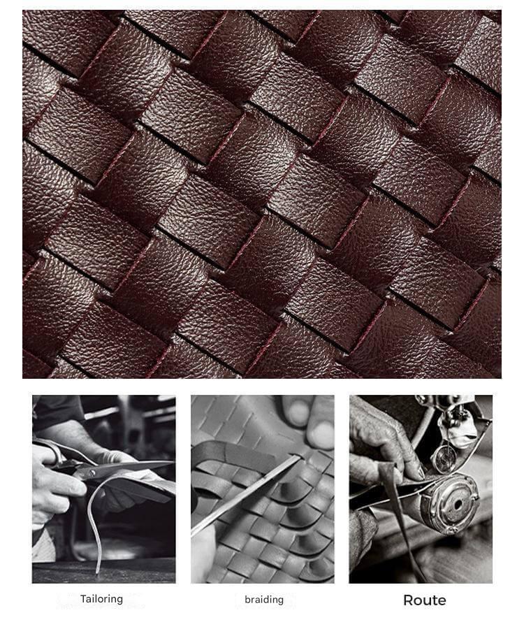 Women's Woven Mini Crossbody Bag with Top Handle