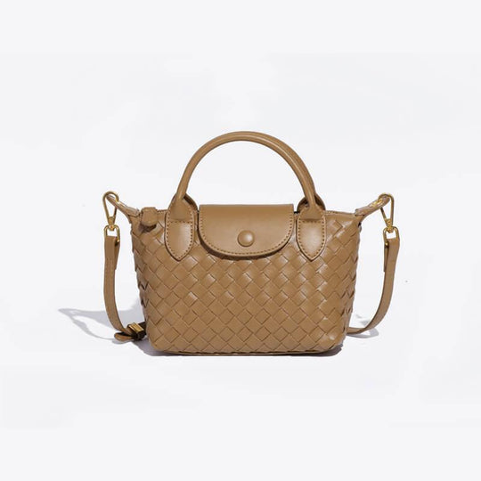 Women's Woven Mini Crossbody Bag with Top Handle