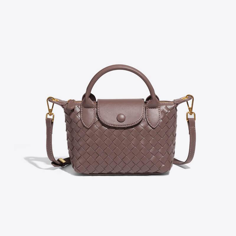 Women's Woven Mini Crossbody Bag with Top Handle